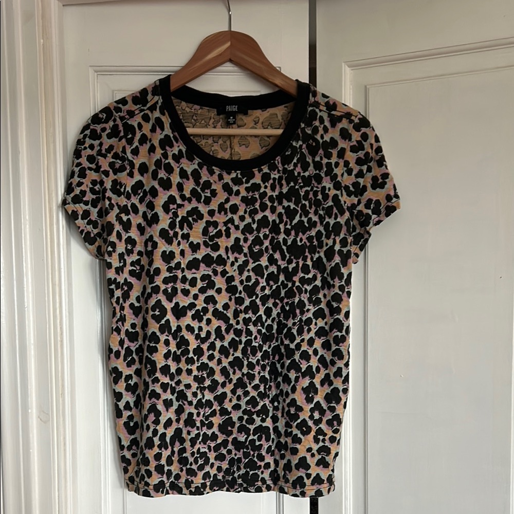 Paige animal print tee